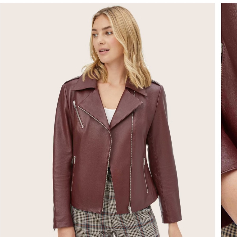 Italic Leather Jacket size L